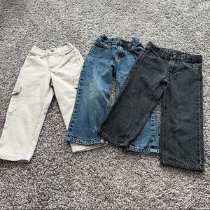 3T Boys Blue Jean and Pants Bundle (3 Pair)